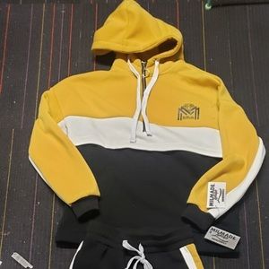 Yellow white and black Mil Made Lyfestyle jogger